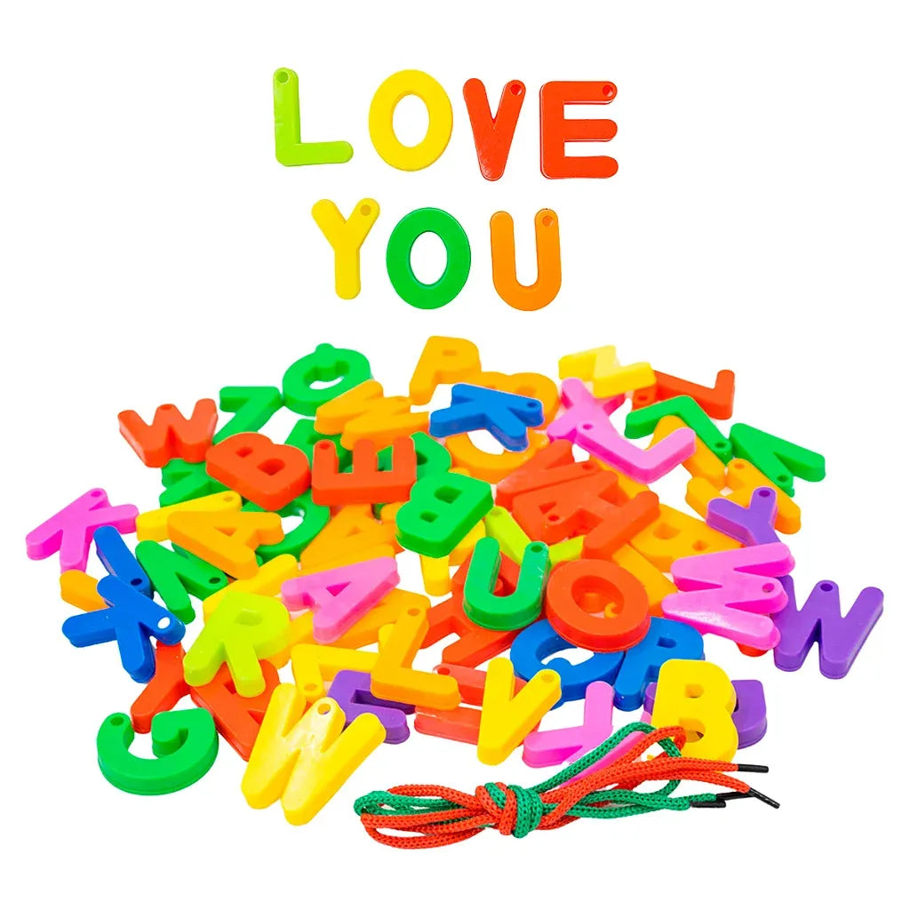 Kids Assembling Letter Blocks